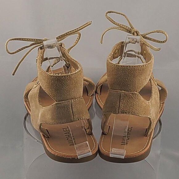 Michael Lizzi Strappy Gladiator Sandals Tan Leather - Picture 3 of 8
